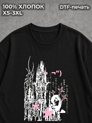 Футболка y2k pinterest дрейн готика