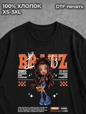 Футболка BRATZ y2k братц саша black