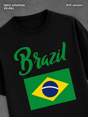 Футболка y2k Бразилия black