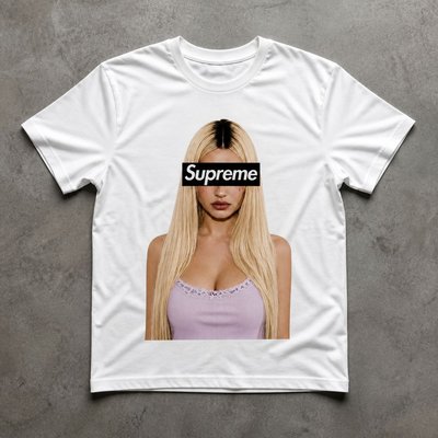 Футболка катя кищук х supreme y2k type archive flat_lay