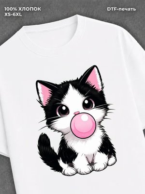 Футболка Футболка с котенком детская