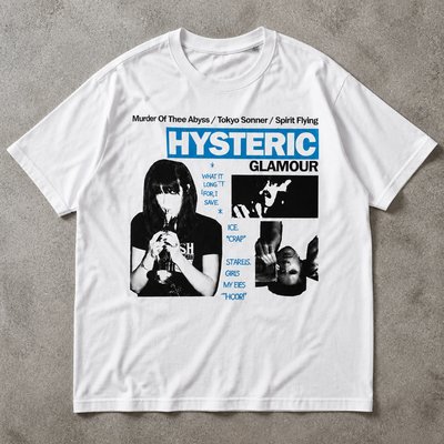Футболка hysteric glamour белая y2k archive flat_lay