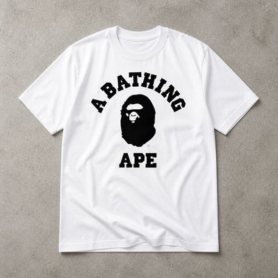 Футболка A Bathing Ape bape Ape Head black logo