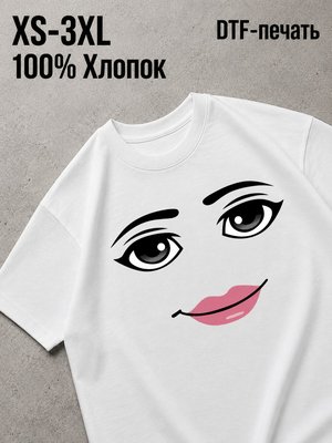 Футболка лица roblox