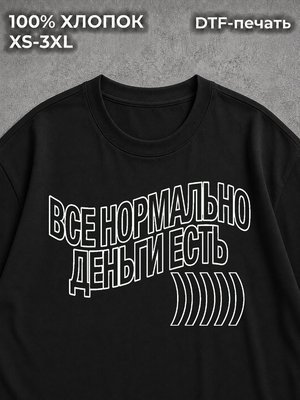 Футболка Все нормально деньги есть