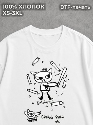 Футболка y2k night in the woods white