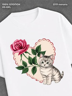 Футболка котик