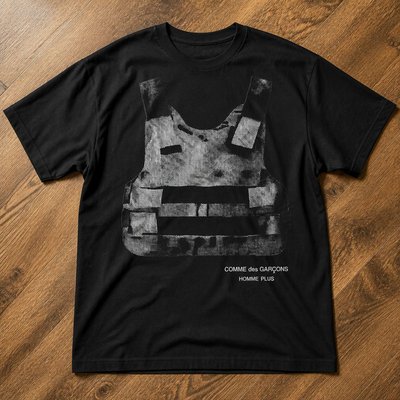 Футболка comme des garcon бронежилет y2k archive flat_lay