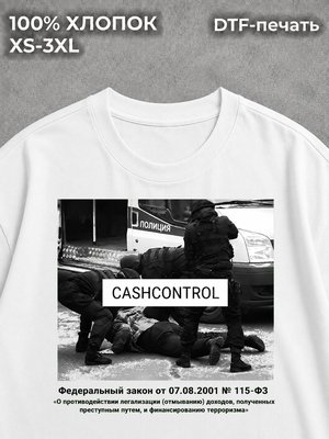 Футболка Scam streetwear cashcontrol омон