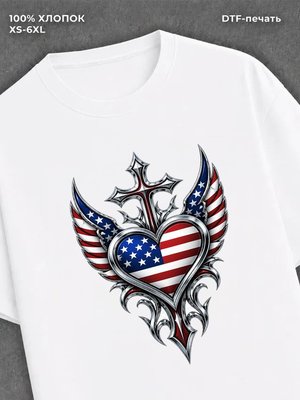 Футболка США хром хартс