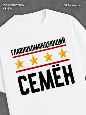 Футболка мужская именная главно