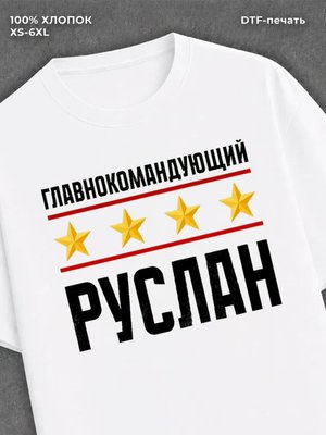 Футболка мужская именная главно