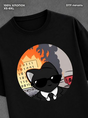 Футболка котик