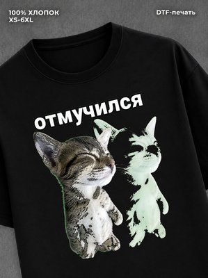 Футболка cat meme