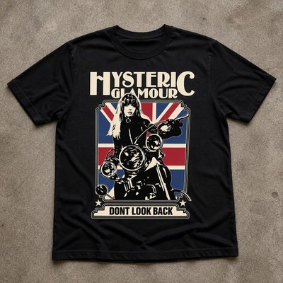 Футболка hysteric glamour don t look back y2k flat_lay