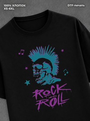 Футболка y2k Рок sk8 black