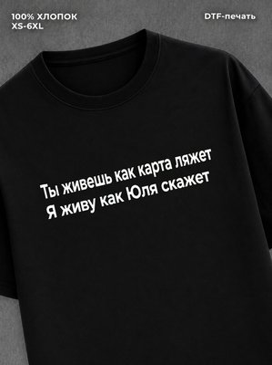 Футболка Именная карта