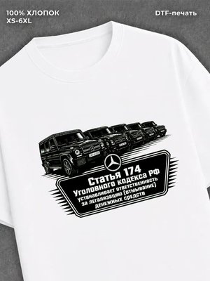 Футболка Статья 174 УК РФ
