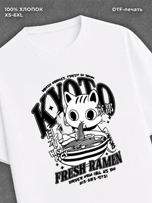 Футболка котик