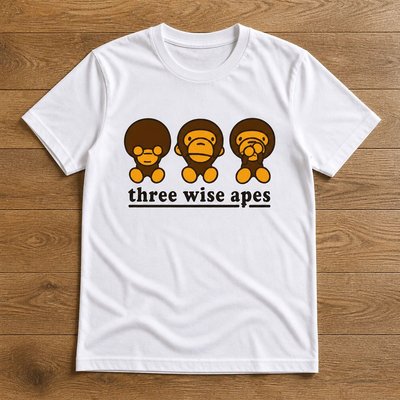 Футболка Bape three wise milo TEE