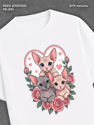 Футболка Котята сфинксы