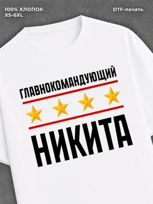 Футболка мужская именная главно
