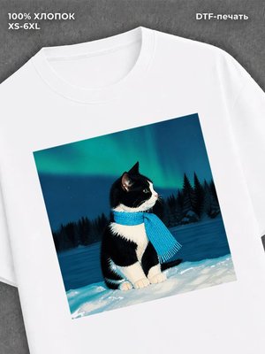 Футболка котик