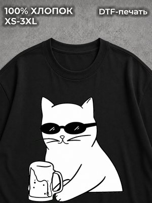 Футболка мем котик