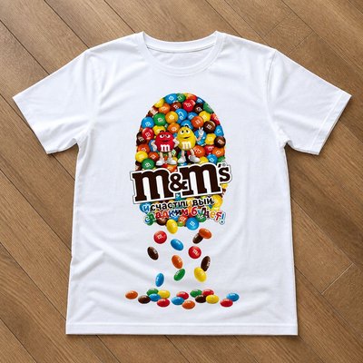 Футболка Bape x M&M's Ape Head Tee White