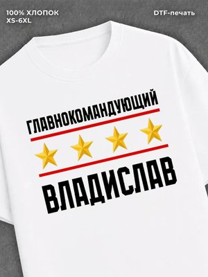 Футболка главнокомандующий Владислав