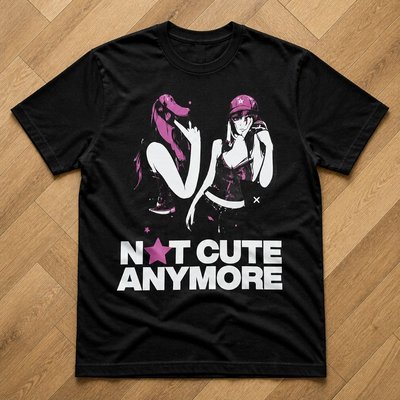 Футболка в школу y2k not cute anymore flat_lay