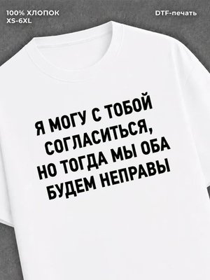 Футболка Могу согласить с тобой