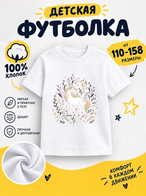 Футболка детская для девочек