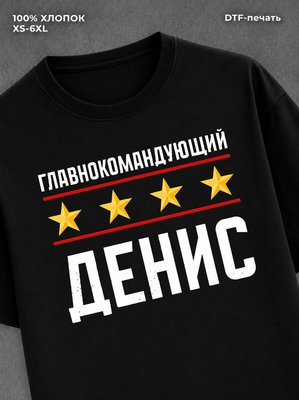 Футболка мужская именная главно