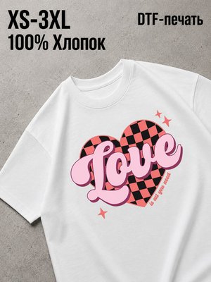 Футболка сердца