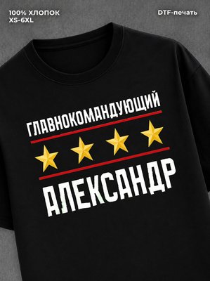 Футболка главнокомандующий Александр