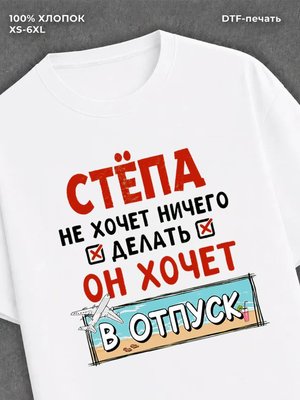 Футболка мужская именная Степа