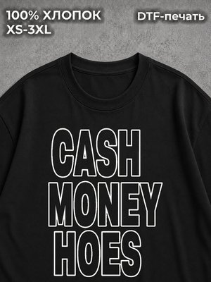 Футболка у2к y2k CASH MONEY HOES black