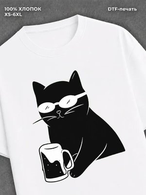 Футболка кот
