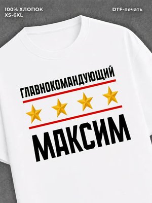Футболка мужская именная главно