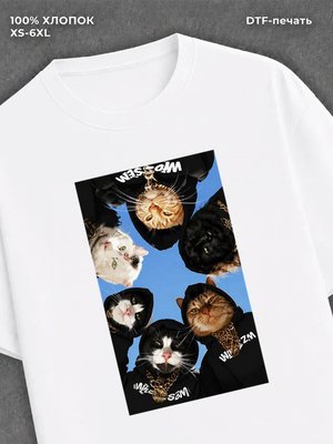 Футболка коты swag