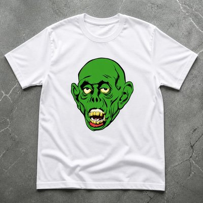 Футболка y2k archive зеленый упырь Green Ghoul flat_lay