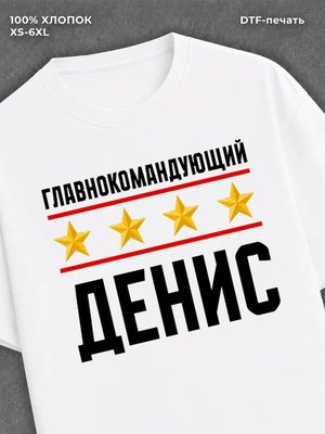 Футболка мужская именная главно