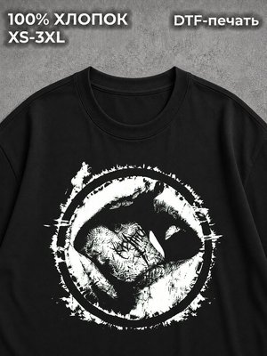 Футболка Tongue kiss krypto wrld vivere y2k vintage black