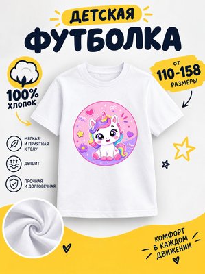 Футболка детская для девочек