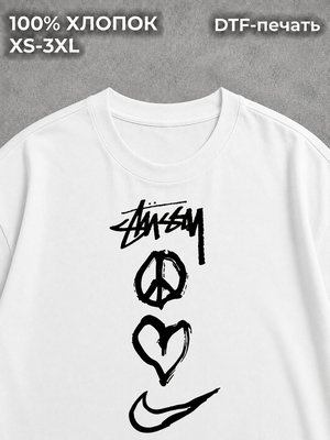 Футболка y2k Stussy white