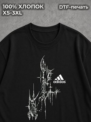 Футболка y2k адидас дрейн black