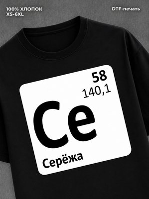 Футболка мужская именная Сережа